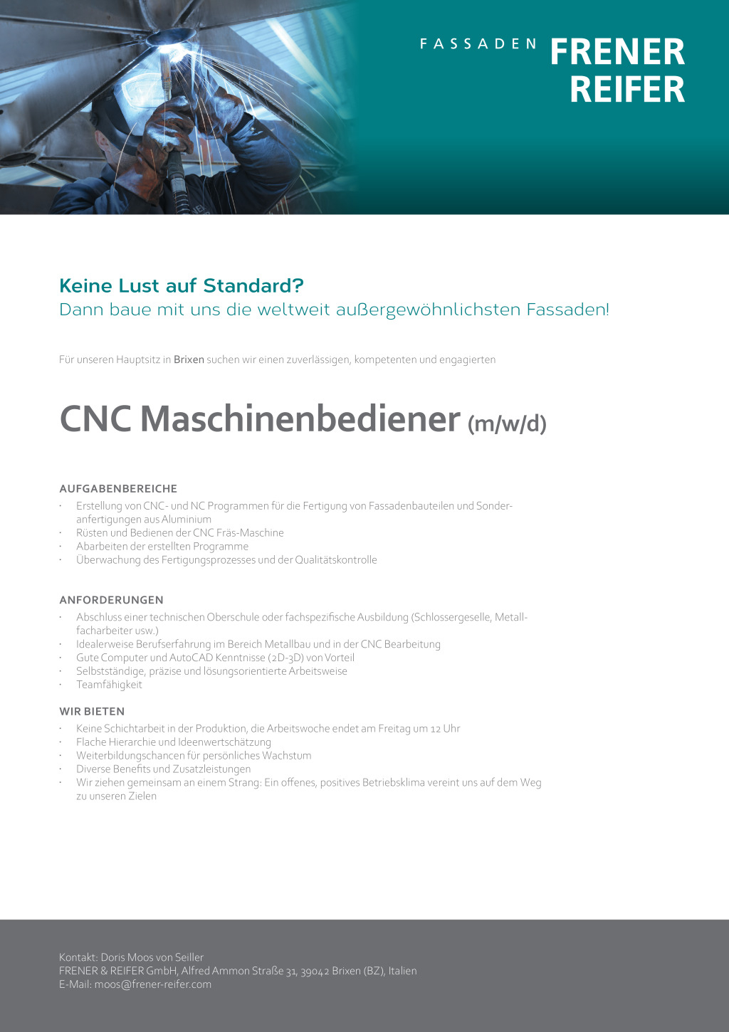 CNC Maschinenbediener (m/w)