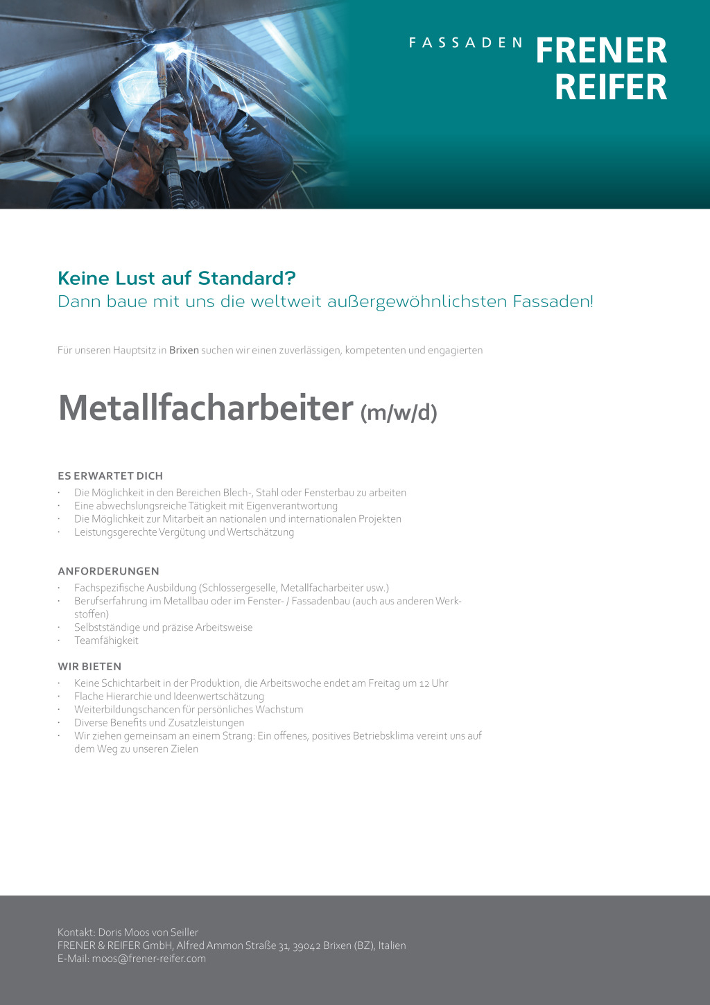 Metallfacharbeiter (m/w/d)
