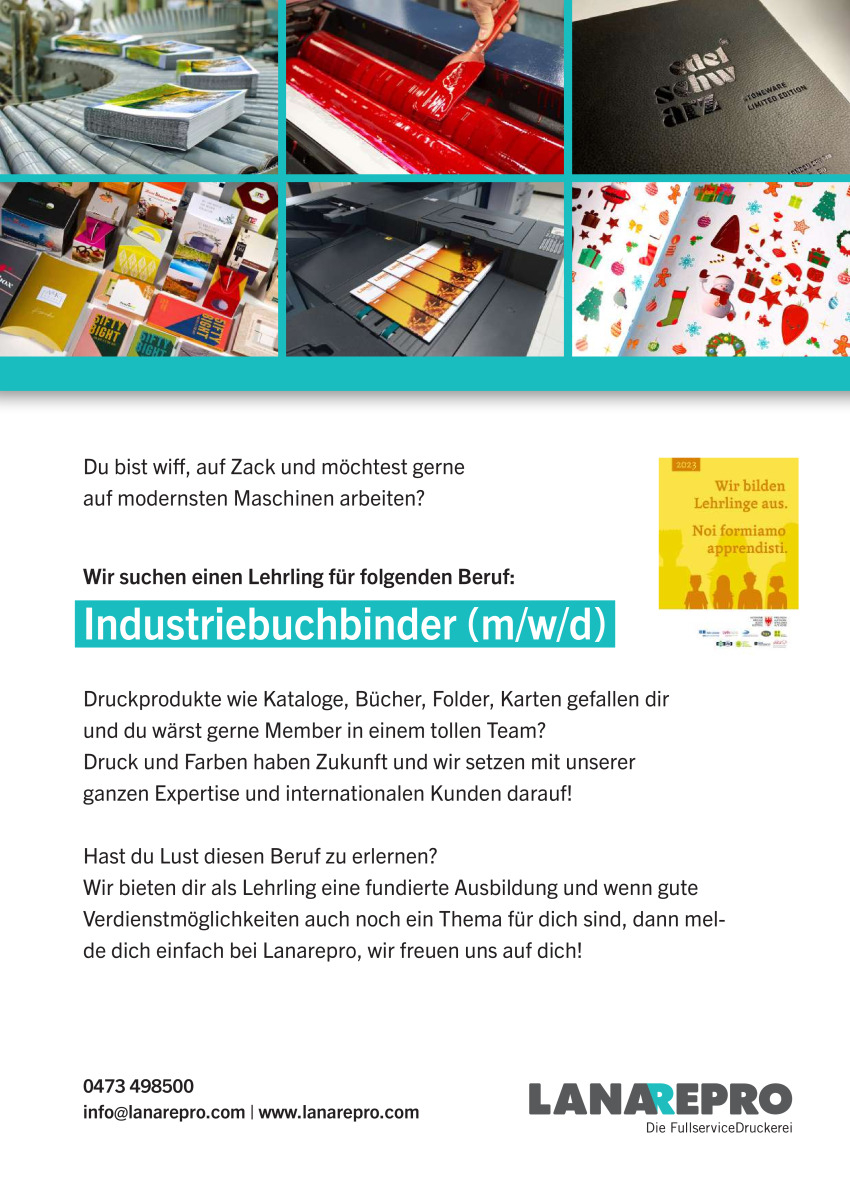 Lehrling Industriebuchbinder (m/w/d)