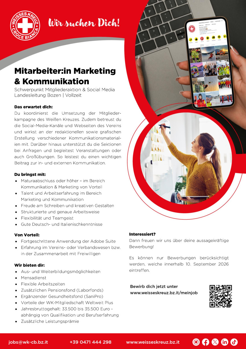 Mitarbeiter:in Marketing & Kommunikation