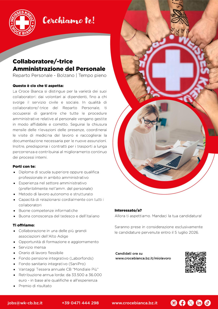 Collaboratore/-trice Amministrazione del Personale