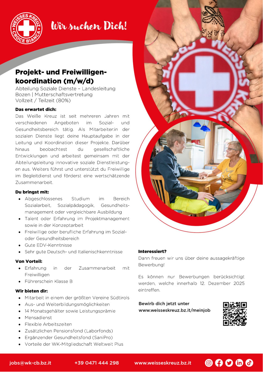 Projekt- und Freiwilligenkoordination (m/w/d)