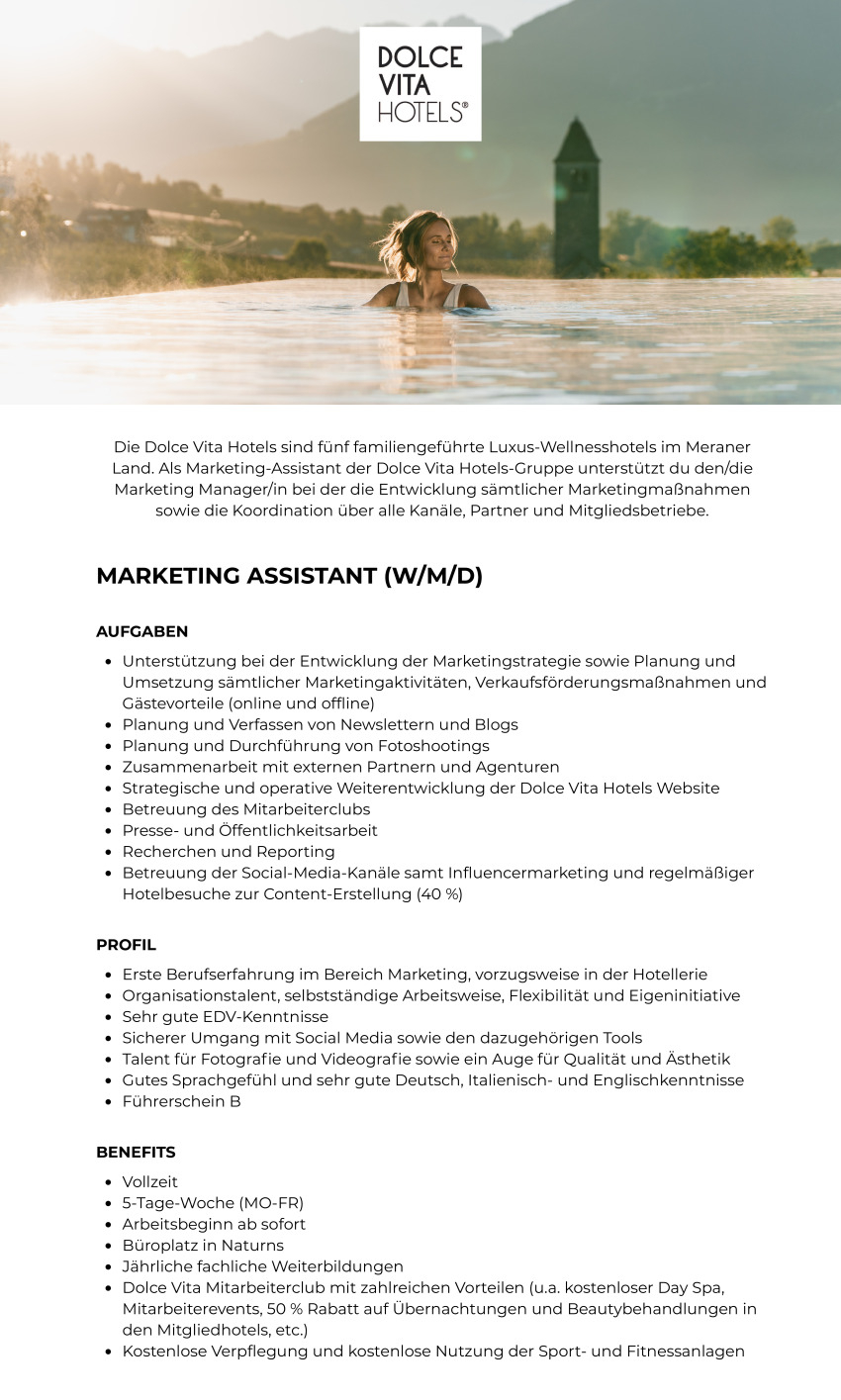 Marketing Assistant (w/m/d)