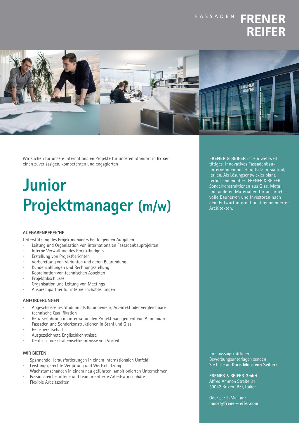 Junior Projektmanager (m/w)