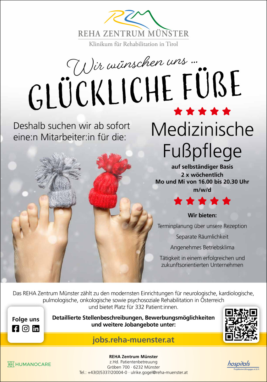 Medizinische Fußpflege (m/w/d)