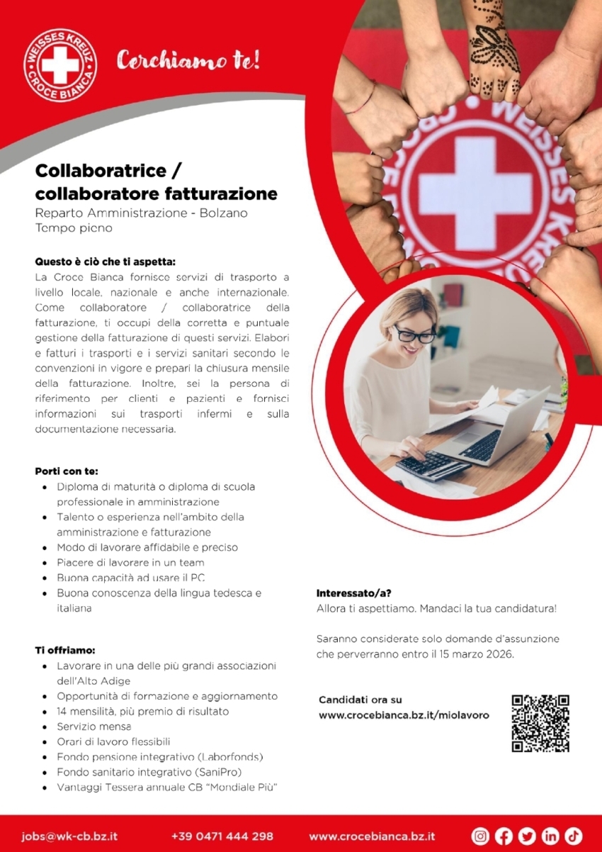 Collaboratrice / collaboratore fatturazione