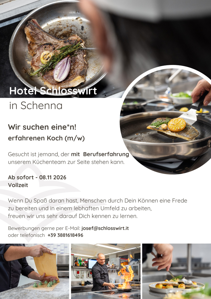 Koch mit Berufserfahrung (m/w/d)