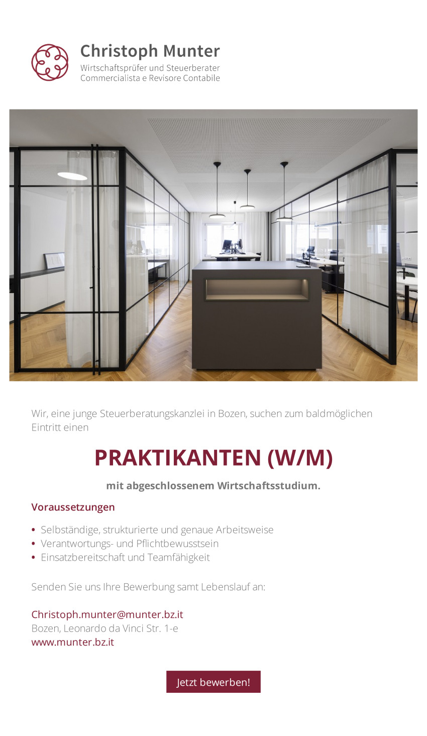 Praktikanten (m/w/d)