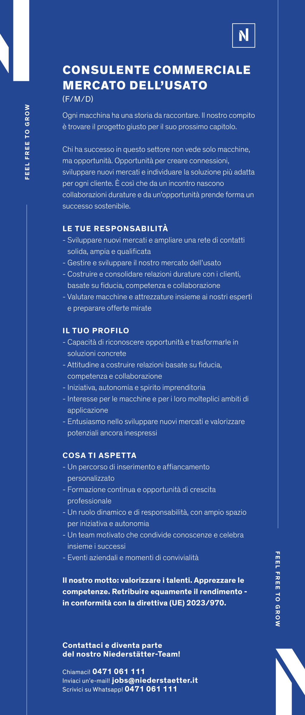 Consulente commerciale - Mercato dell'usato