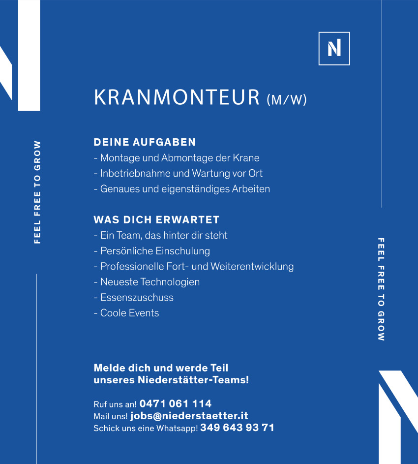 Kranmonteur (m/w/d)