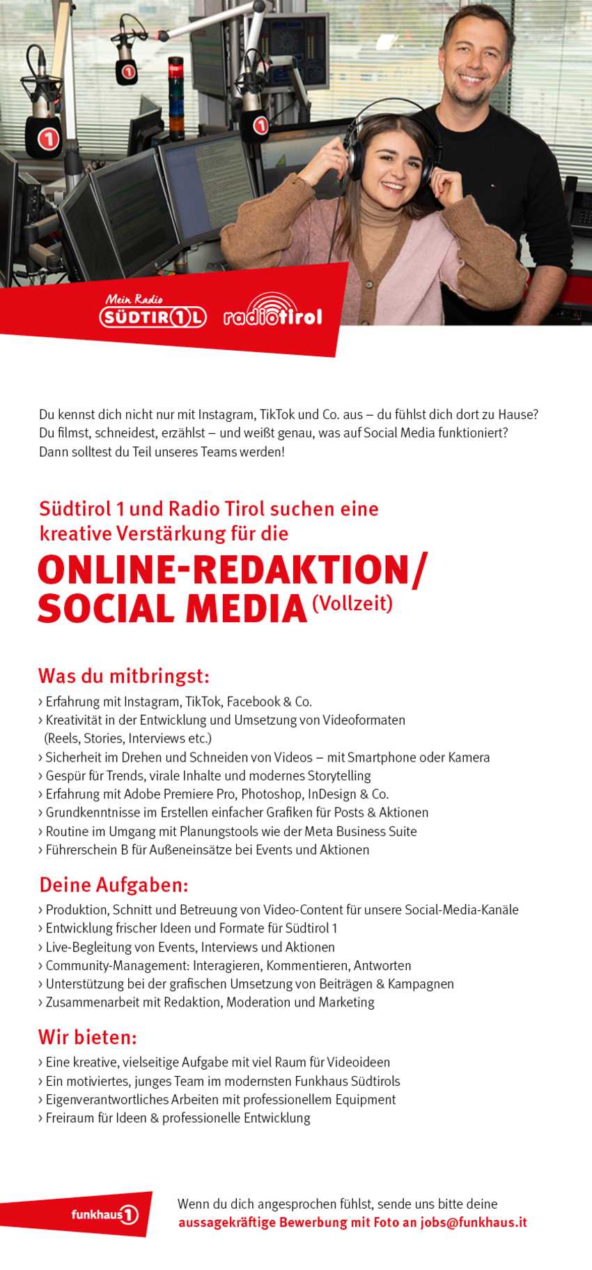 Online-Redaktion / Social Media