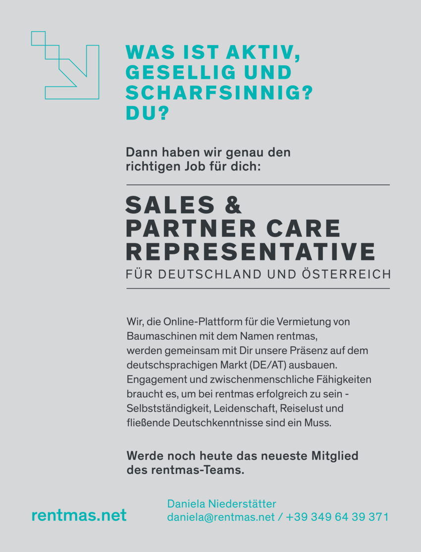 Sales & Partner Care Representative (m/w/d)