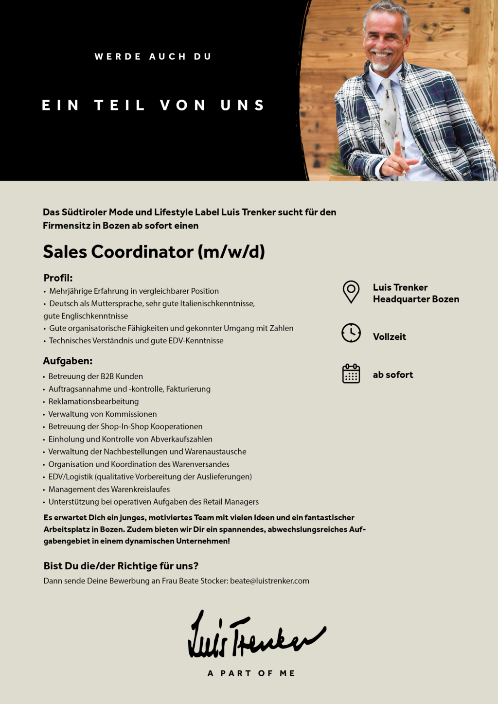 Sales Coordinator (m/w/d)
