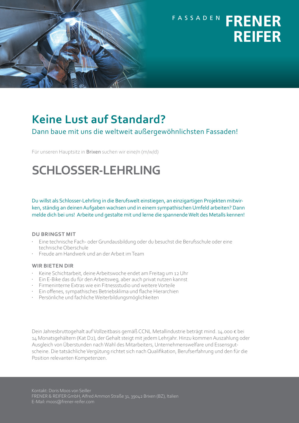 Schlosser-Lehrlinge (m/w/d)