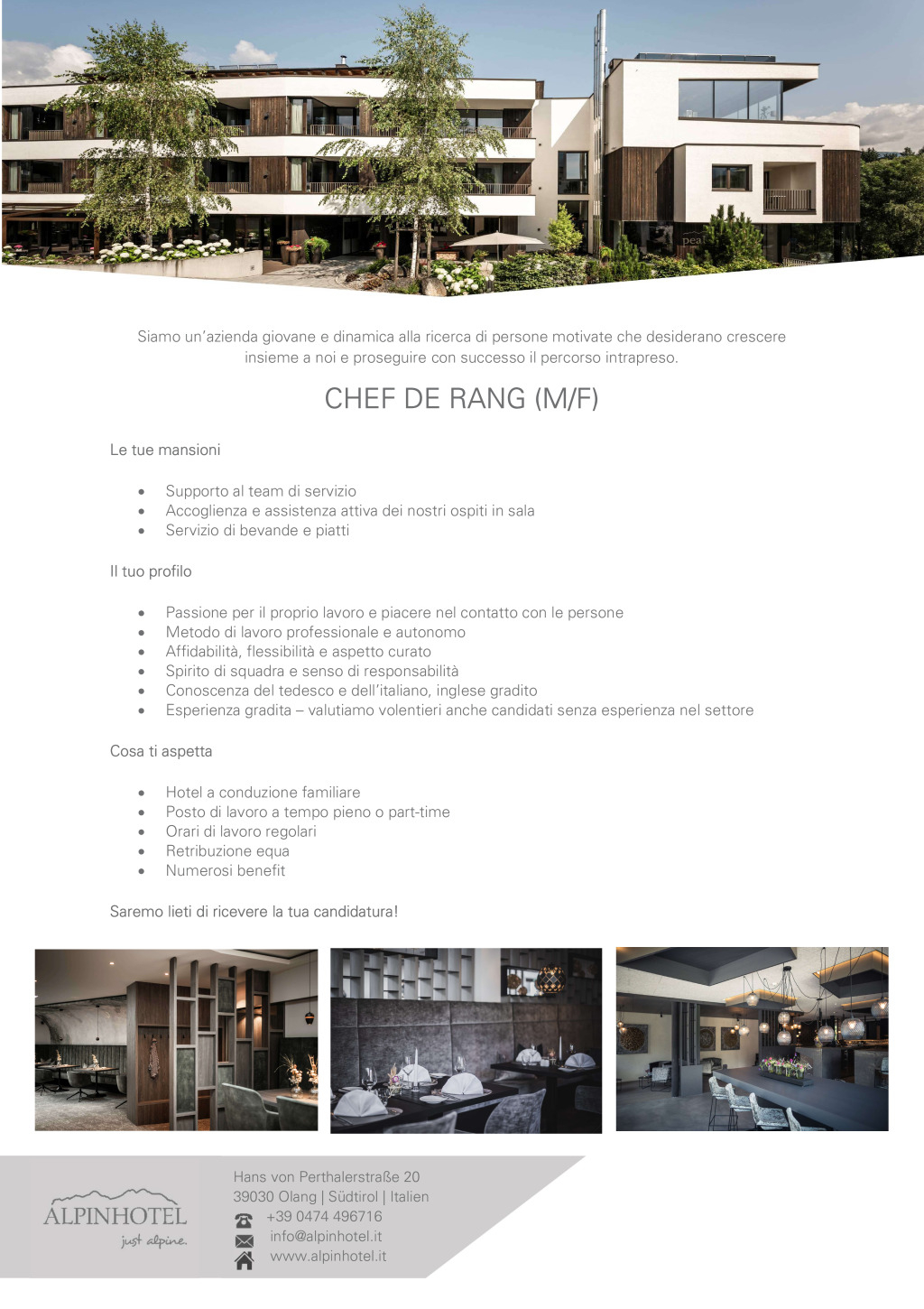 Chef de Rang