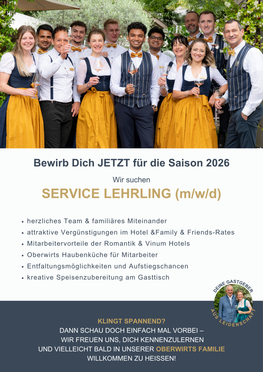 Service Lehrling (m/w/d)