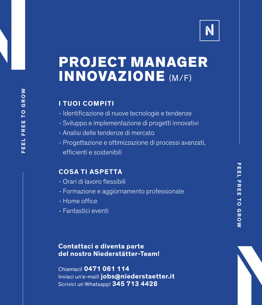 Project Manager Innovazione (f/m/d)
