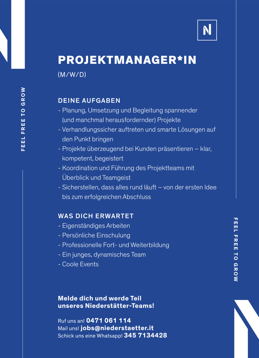 Projektmanager (m/w/d)