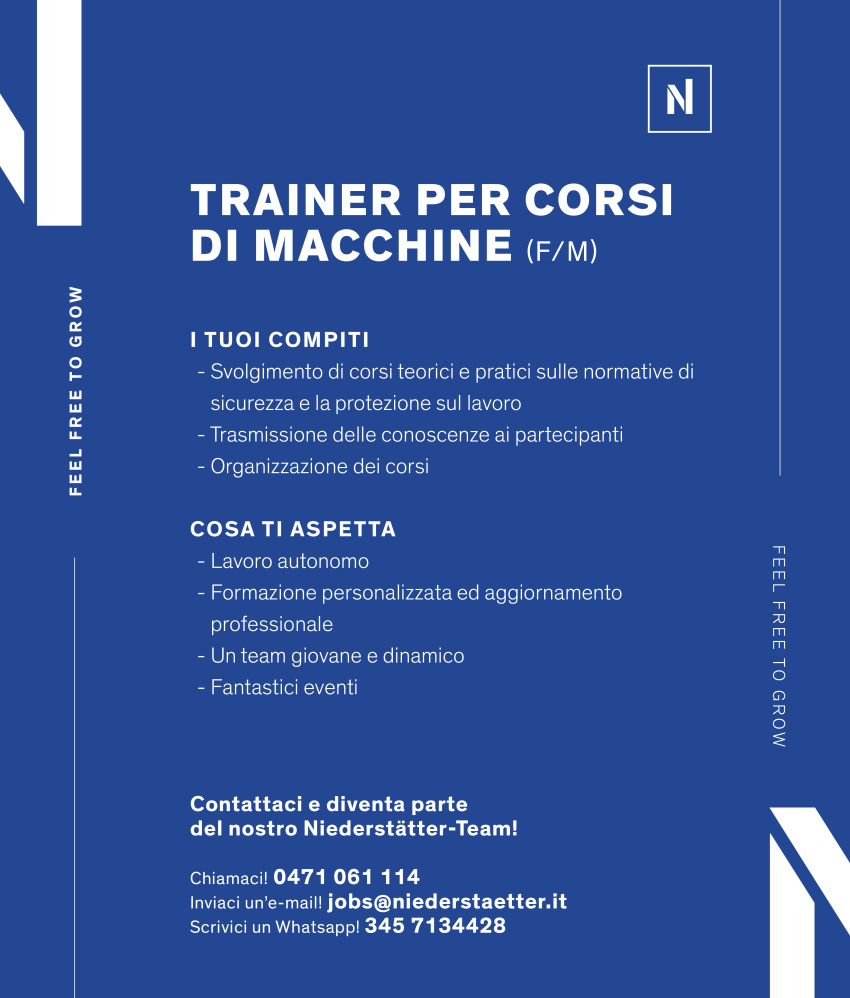 Trainer per corsi di macchine (f/m/d)