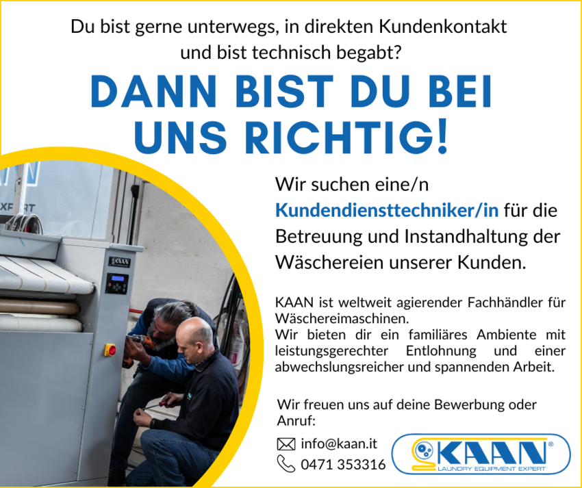 Kundendiensttechniker/in