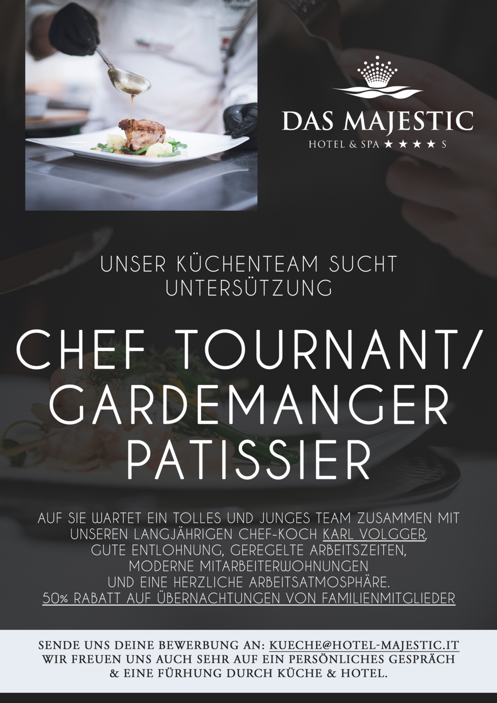 Chef Tournant / Gardemanger / Patissier (w/m)