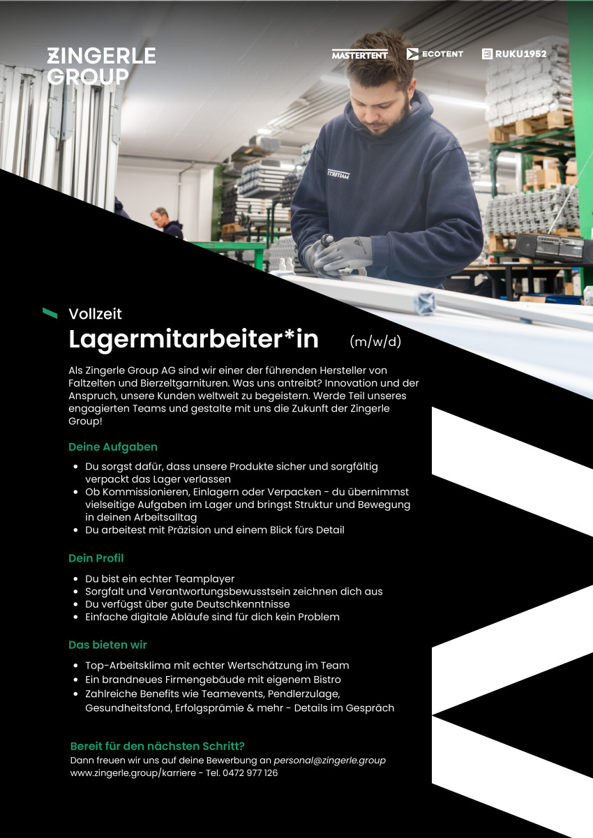 Lagermitarbeiter*in (m/w/d)