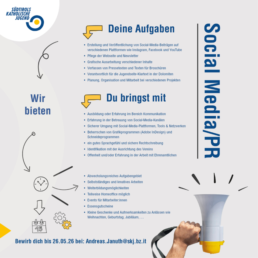 Mitarbeiter:in Social Media / PR (m/w/d)