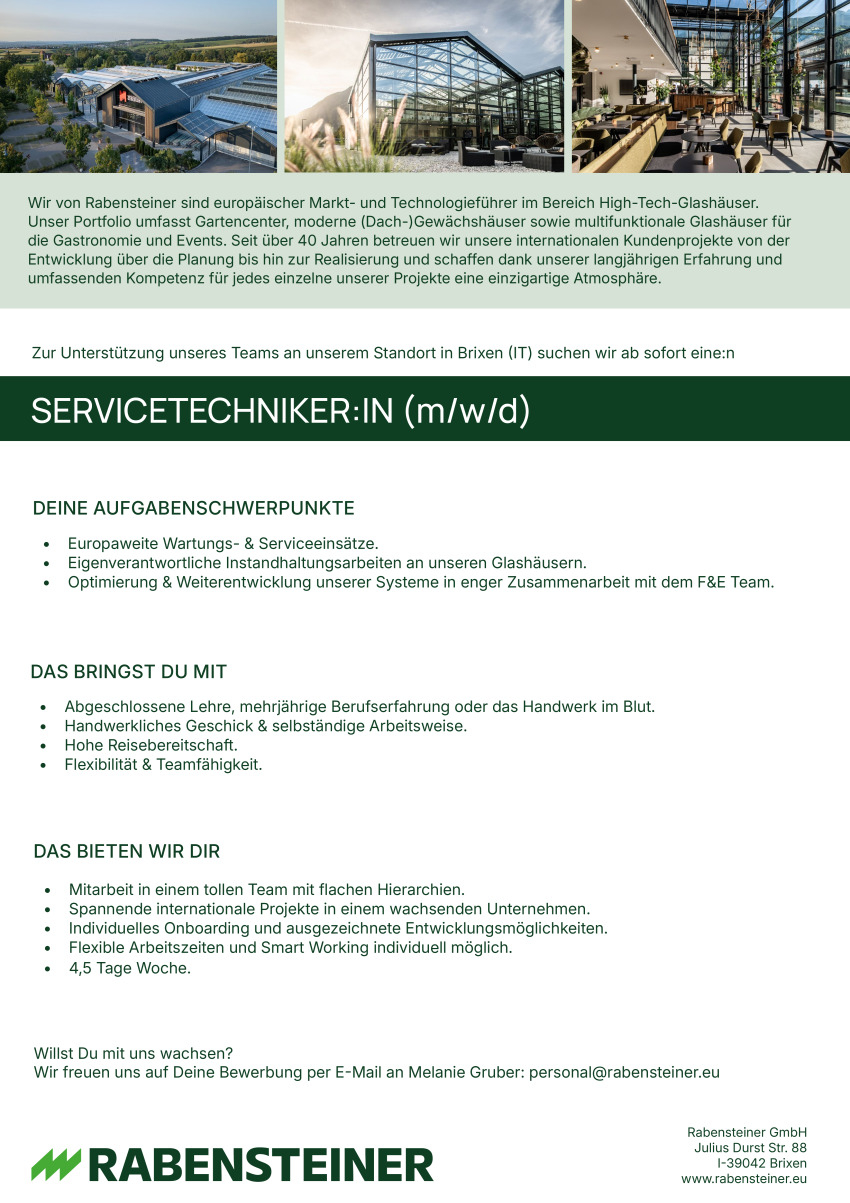 Servicetechniker:in