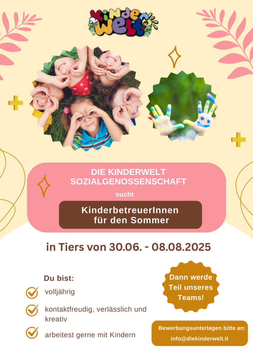 KinderbetreuerInnen für den Sommer