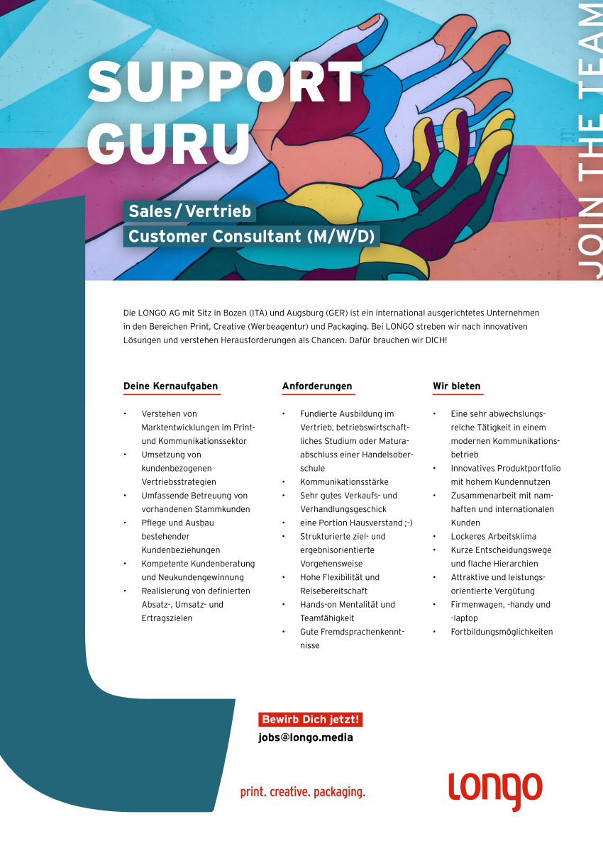 Sales / Vertrieb Customer Consultant (M/W/D)
