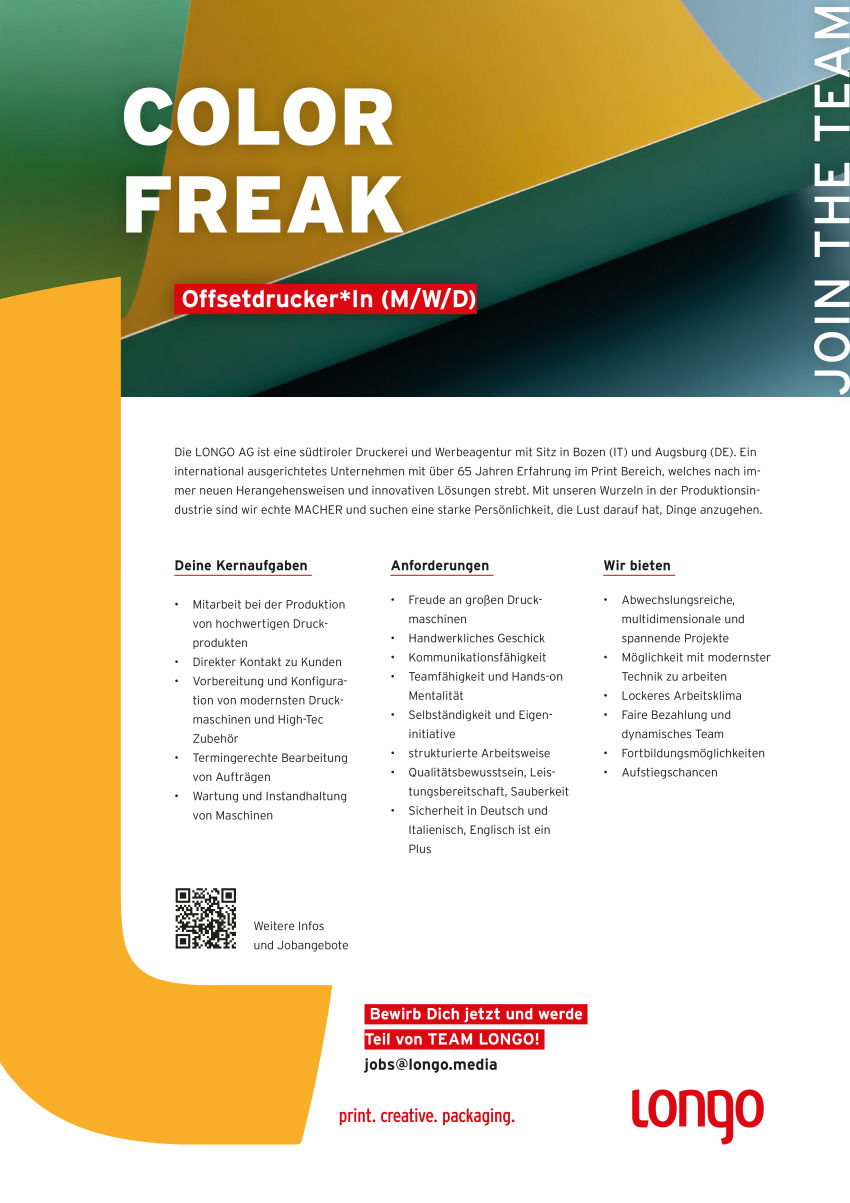 Offsetdrucker*In (M/W/D)