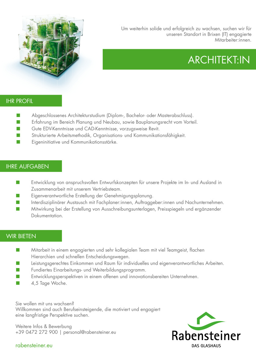 Architekt/in
