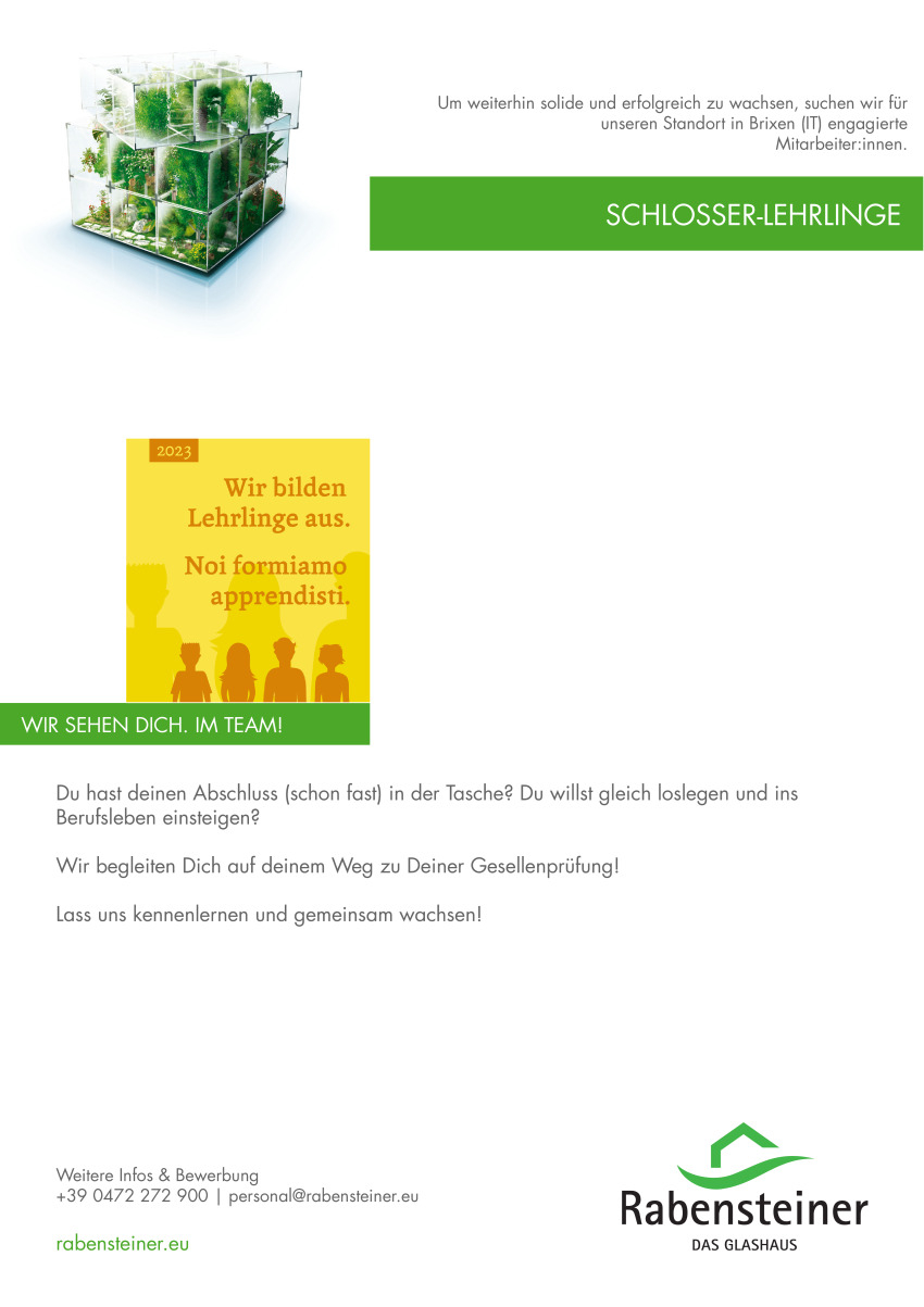 Schlosser-Lehrlinge (m/w/d)