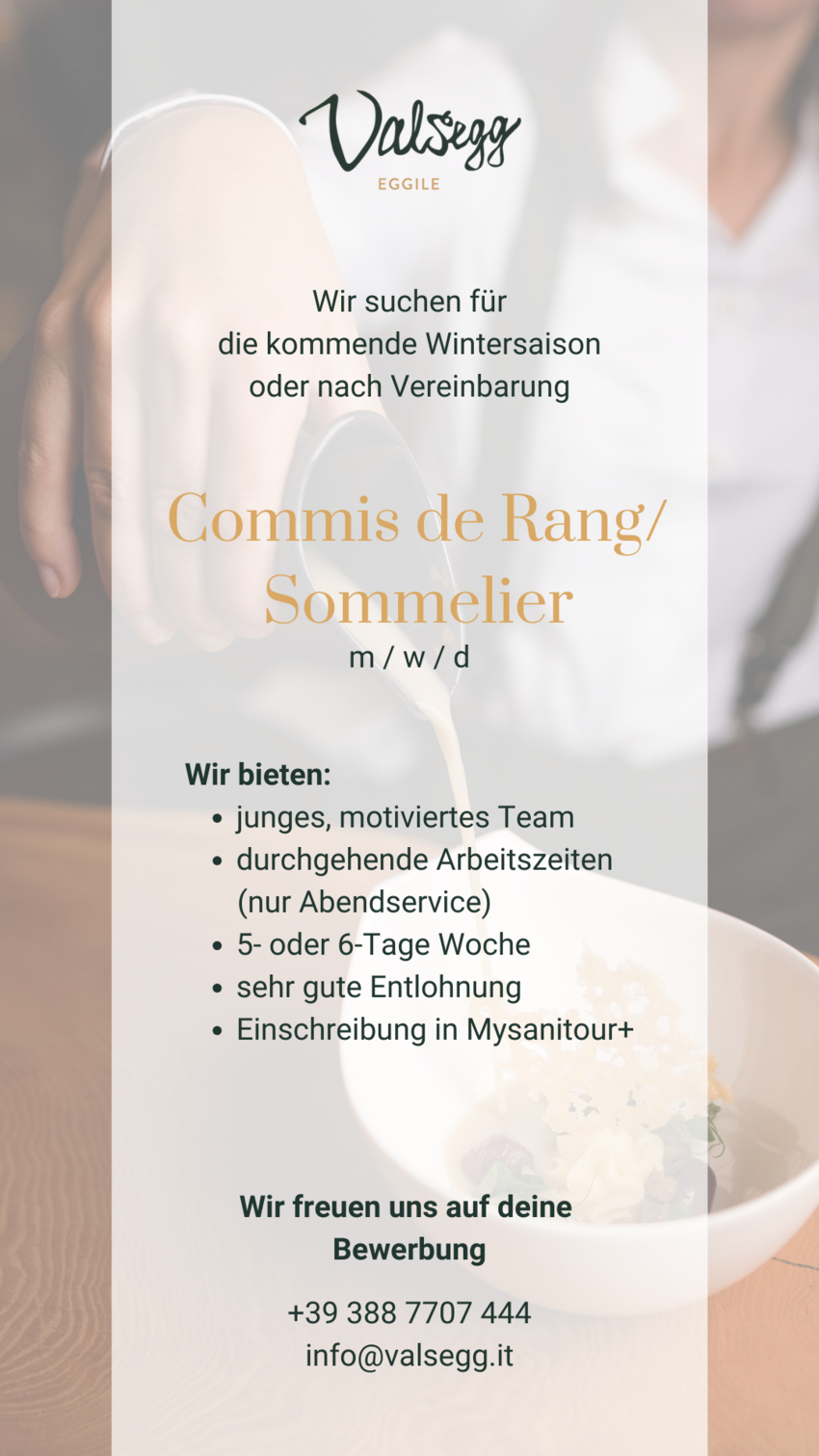 Commis de Rang / Sommelier (m/w/d)
