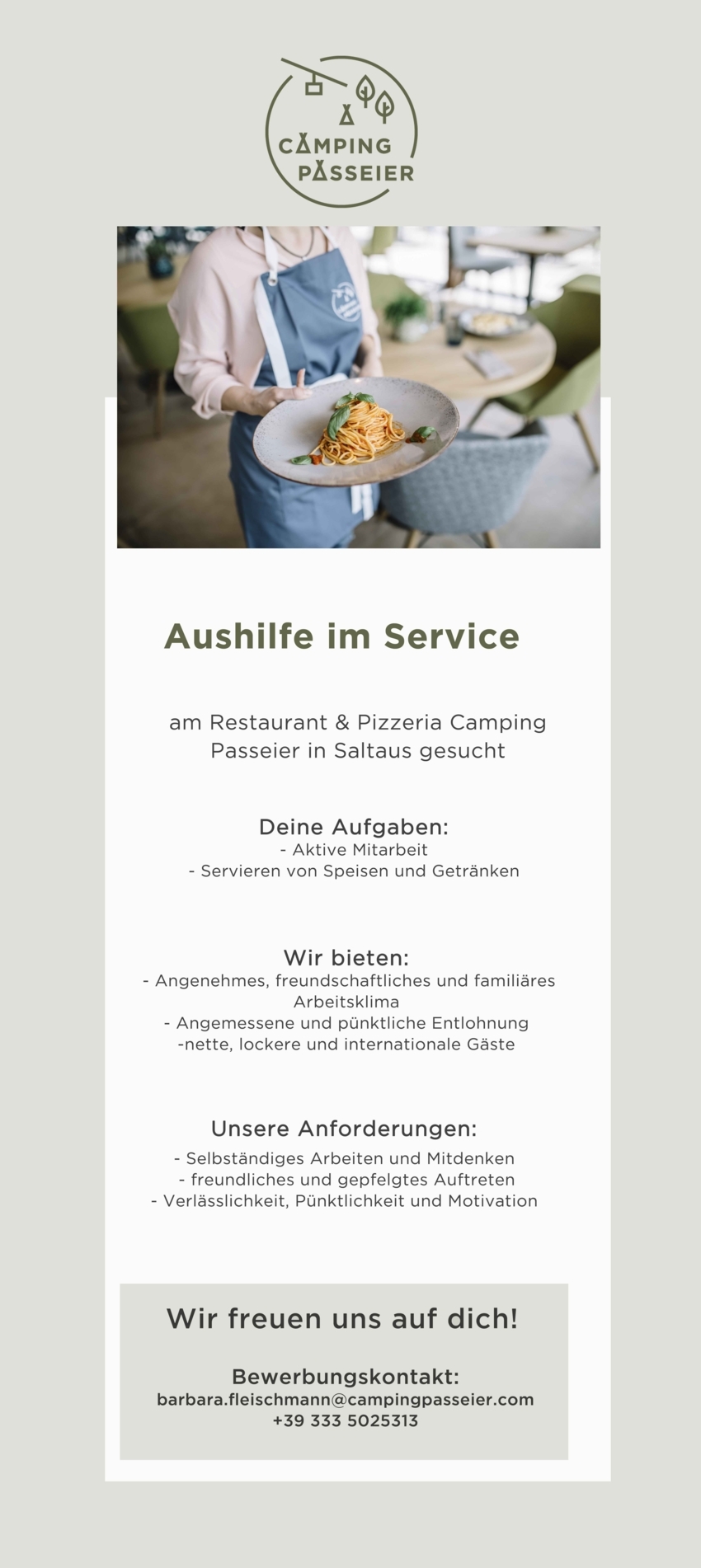 Aushilfe im Service (m/w/d)