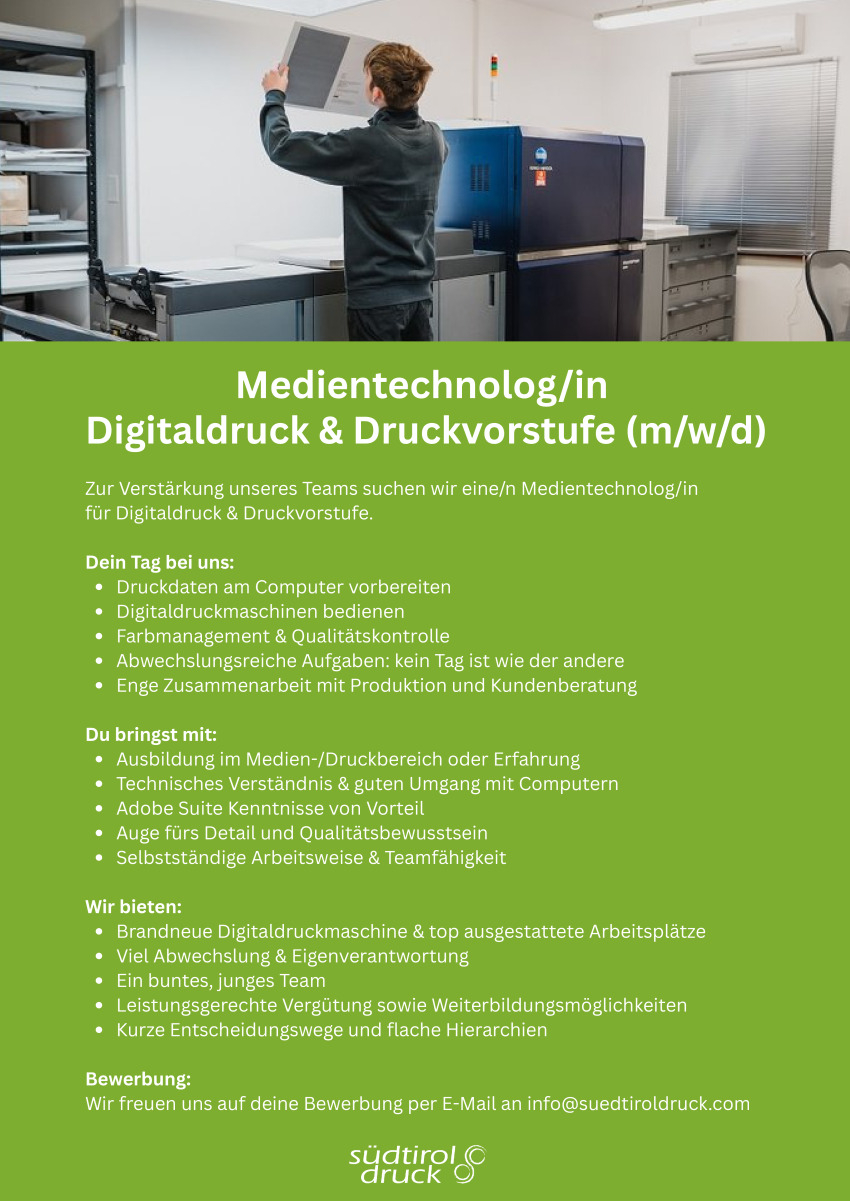 Medientechnolog/in