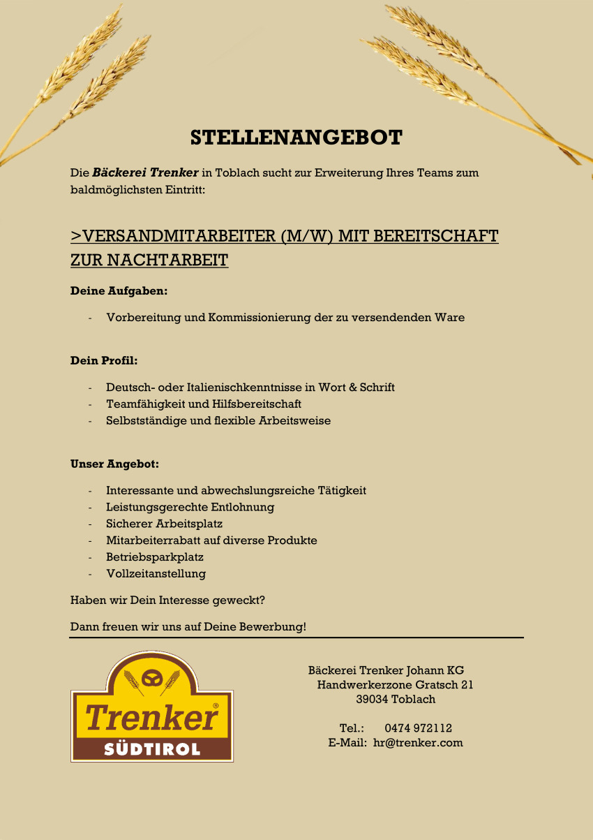 Versandmitarbeiter (m/w)