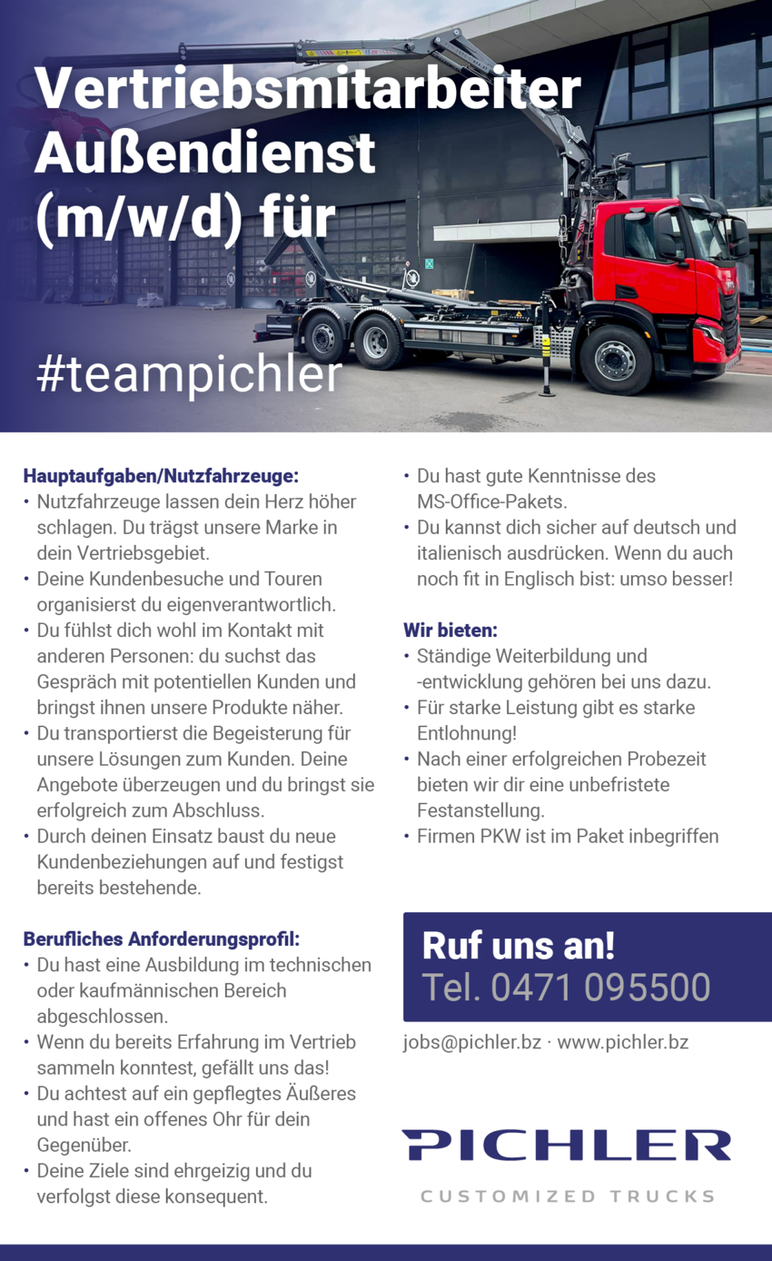 Vertriebsmitarbeiter Außendienst (m/w/d)