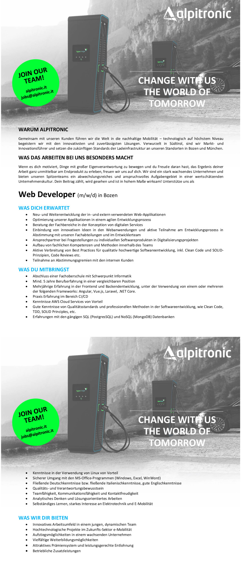 Web Developer (m/w/d)