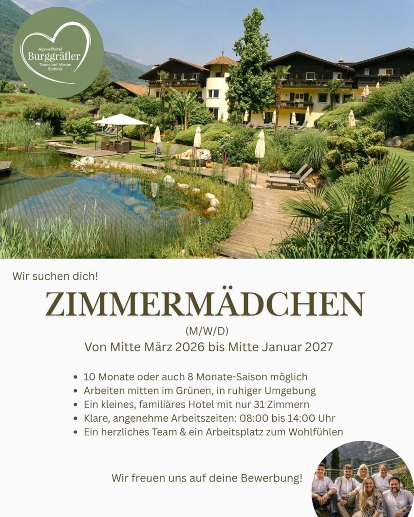 Zimmermädchen (m/w/d)
