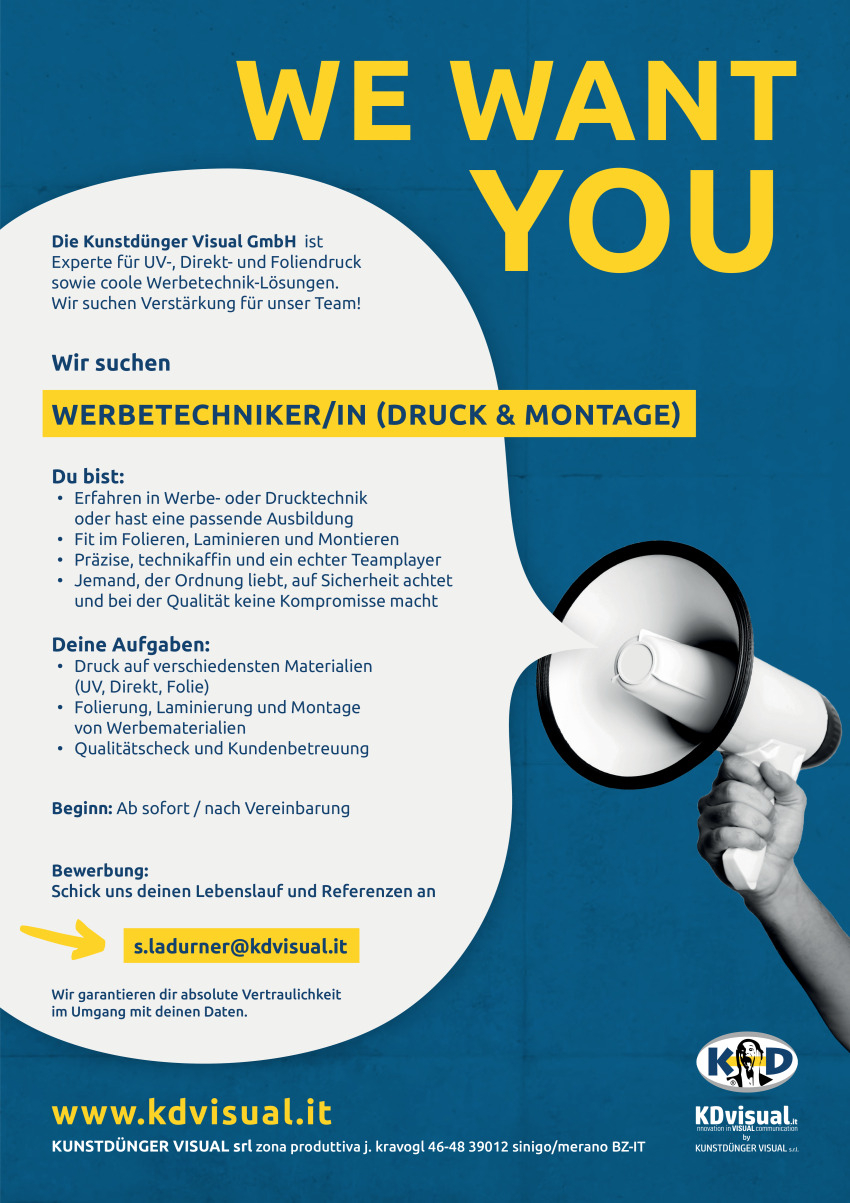 Werbetechniker/in (Druck & Montage)