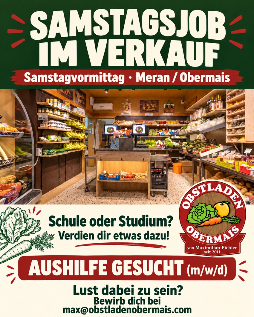 Jobs bei Obst und Gemüse Maximilian Pichler Obermais